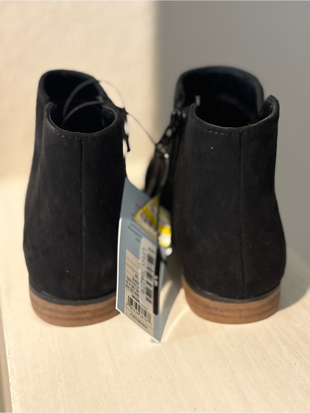 Cat & Jack Boots Toddler Girls Sz 12 Penelope Black Booties Zipper NEW - Picture 4 of 6